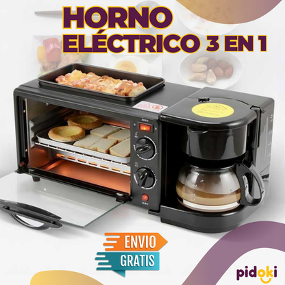 HORNO 3EN1. ASADOR,HORNO,CAFETERA EN UNO