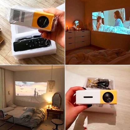 Proyector LED portátil.
